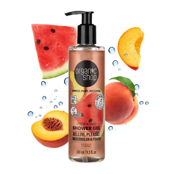 Sprchový gel Organic Shop Hydratační sprchový gel Bellini, please! Vodní meloun a broskev 280 ml