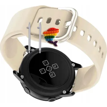 Pouzdro na mobilní telefon Pásek Řemínek pro Skagen Hybrid HR Jorn, Silikon Béžová Smyčka, nastavitelný