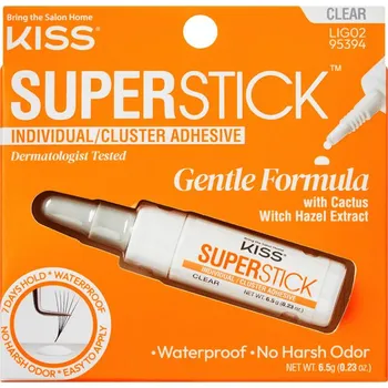 Péče o řasy a obočí KISS Super Stick Individual Lash Cluster Adhesive Clear
