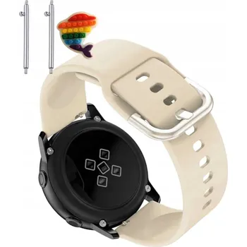 Pouzdro na mobilní telefon Pásek Řemínek pro Maxcom FW25, Silikon Béžová Poutko, nastavitelný