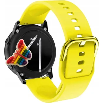 Řemínek na hodinky Řemínek / Pásek Řemínek pro Kospet Tank S1, Silikonový Žlutý Smyčka, nastavitelný