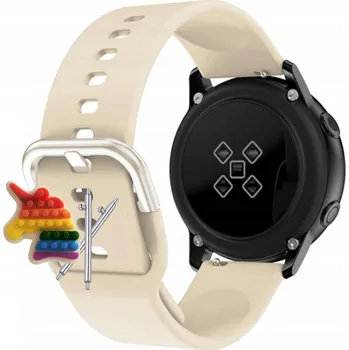 Pouzdro na mobilní telefon Řemínek Řemínek pro WonderWatch Mi3, Silikonový Béžový Smyčka, nastavitelný