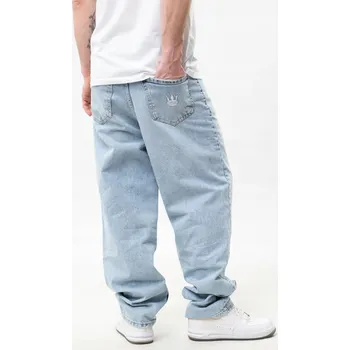 Pánské kalhoty Džíny Baggy s dírami Pánské Modré Jigga Wear M