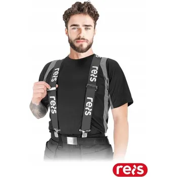 Pracovní obuv Reis kšandy ke kalhotám černé