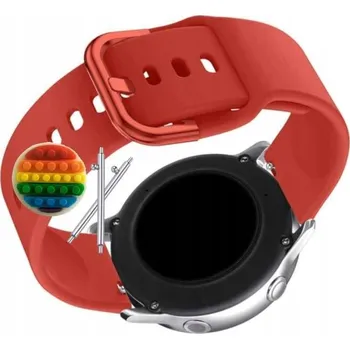 Pouzdro na mobilní telefon Pásek Řemínek pro Huawei Watch 3 Pro Classic, Silikon Červený Poutko