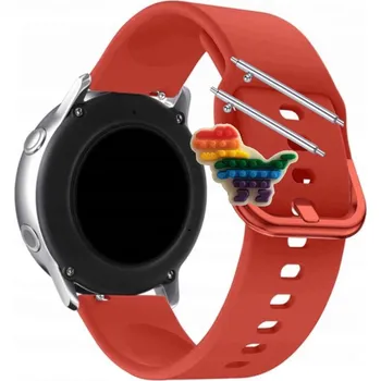 Pouzdro na mobilní telefon Pásek Řemínek pro ForeVigo 3 SW-320, Silikon Červený Poutko, nastavitelný