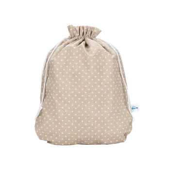 chlebník Pytlík režný s bílými puntíky rozšířený