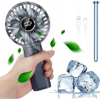 STOLNÍ AKUMULÁTOROVÝ VĚTRÁK USB DOMÁCÍ SKLÁDACÍ BLUE 3600MAH 6 RYCHLOSTNÍ STUPEŇ
