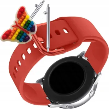 Pouzdro na mobilní telefon Pásek Řemínek pro Rubicon RNCF10, Silikon Červený Poutko, nastavitelný