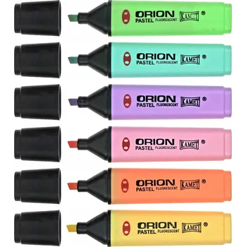 ZVÝRAZŇOVAČ PASTELOVÝ ORION 6 BAREV KAMET (09045)
