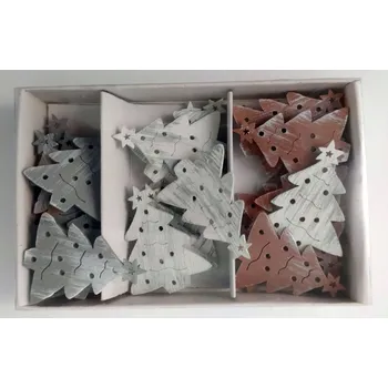 Vánoční dekorace Dekorativní VÁNOČNÍ OZDOBA CHOINKA MIX Barev Sada 18 Kusů