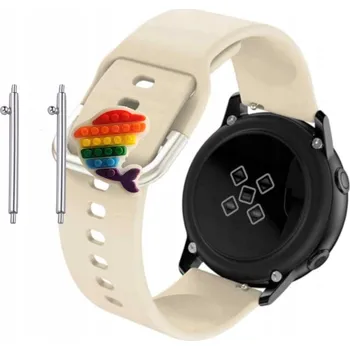 Pouzdro na mobilní telefon Řemínek Řemínek pro Doogee CS2 Pro, Silikonový Béžový Smyčka, nastavitelný