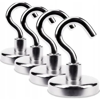 Dekorativní magnet Magnet neodymový Sensei válec s hákem Ø32 mm 38 kg 4 ks