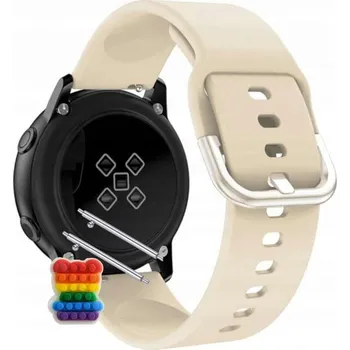 Pouzdro na mobilní telefon Řemínek Řemínek pro Umidigi Uwatch 2S, Silikonový Béžový Smyčka, nastavitelný