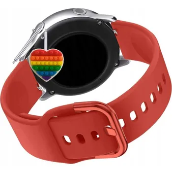 Pouzdro na mobilní telefon Pásek Řemínek pro Fitpolo ID208PLUS, Silikon Červený Poutko, nastavitelný