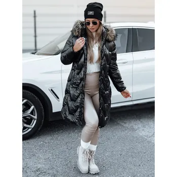 Dámská zimní bunda ELECIO s kapucí Dstreet TY4681 Barva: Černá, Velikost: S