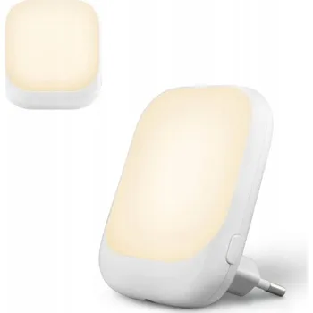 Lampička Zazu Kontaktní lampička s čidlem soumraku, bílá
