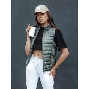 Dámská vesta Dámská vesta STYLISHZ Dstreet TY4439 Barva: Zelená, Velikost: XXL