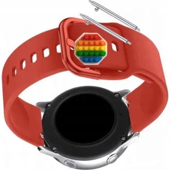 Pouzdro na mobilní telefon Pásek Řemínek pro Zeblaze Startos 2 Ultra, Silikon Červený Poutko, nastavitelný