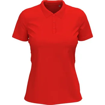 Dámské tričko Stedman® Dámské polo tričko ST9740 Scarlet Red XS