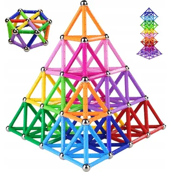 ostatní stavebnice Sada magnetických stavebních kostek Stavebnice XXL 204