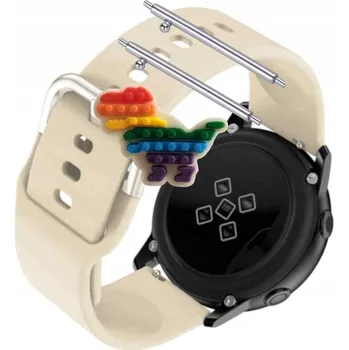 Pouzdro na mobilní telefon Řemínek Řemínek pro Rubicon RNCF33, Silikonový Béžový Smyčka, nastavitelný