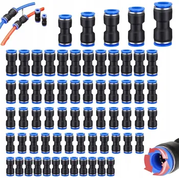 Příslušenství ke kompresoru PNEUMATICKÁ PŘÍMÁ SPOJKA ZÁSUVNÁ RYCHLOSPOJKA TIR 4-12MM 60X