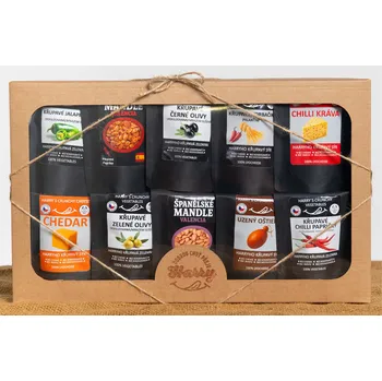 Dárková krabička Křupavý Uzený a Pikantní MIX 10ks (Křupavý Uzený a Pikantní MIX 10ks)