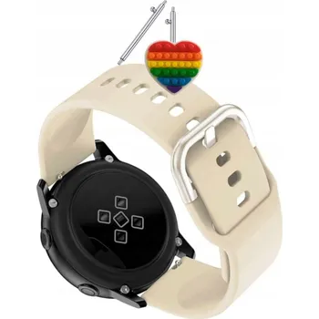 Pouzdro na mobilní telefon Řemínek Řemínek pro Mibro GS Pro 2, Silikonový Béžový Smyčka, nastavitelný