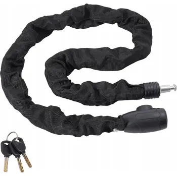 Zámek na kolo SucceBuy Zámek na kolo řetězový černý 120 cm proti krádeži