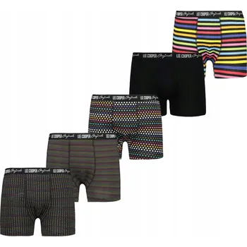 Boxerky Bavlněné Boxerky LEE COOPER 5-BALENÍ pánské sada vel. M