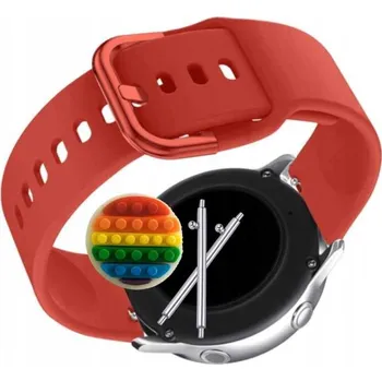 Pásek Řemínek pro Huawei Watch GT 3 46 mm Active, Silikon Červený Poutko