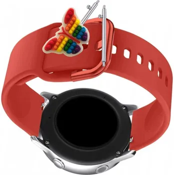 Pouzdro na mobilní telefon Pásek Řemínek pro Esterio K52, Silikon Červený Poutko, nastavitelný