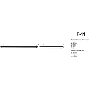 Lišta karosérie Rider CV-F11-23