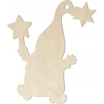 Vánoční ozdoba Dřevěný Skřítek Gnóm závěsná ozdoba na stromeček Vánoční Koule Decoupage pro Děti