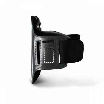 Náramek CONFOR. PU pásek na ruku a soft shell pro 6.5" smartphone 3 Side, 25 x 40 Sítotisk (plast, papír), 1 barva