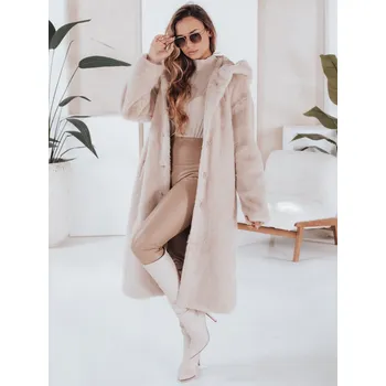 Dámská dlouhá zimní bunda HELLOCHIC Dstreet TY4986 Barva: Béžová, Velikost: S