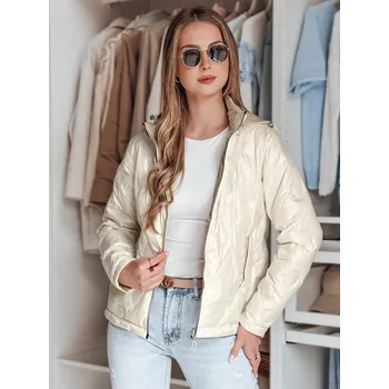 Dámská prošívaná bunda SYLVIAN Dstreet TY4860 Barva: Bílá, Velikost: M