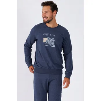 Pánské pyžamo HOTBERG pánské pyžamo 5907796581155 dlouhý rukáv, velikost L