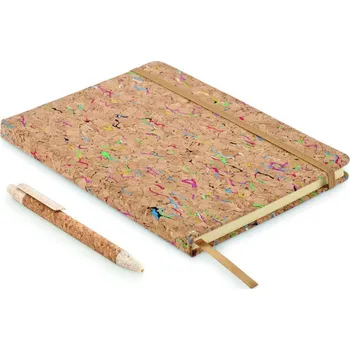 Barevný korkový zápisník A5 bez potisku bez potisku 5 bez potisku