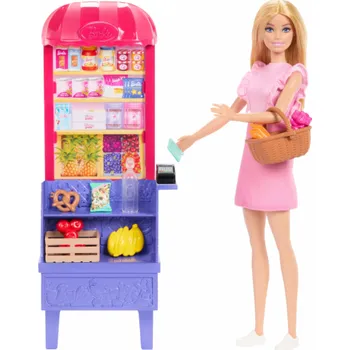 Mattel Nákupní panenka Barbie Malibu JCT05 stánek
