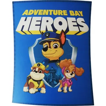 Dětská deka Flanelová DEKA DĚTSKÁ dečka Carbotex Tlapková patrola Hrdinové