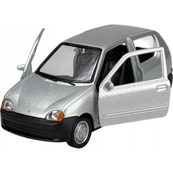 autíčko WELLY FIAT SEICENTO STŘÍBRNÝ 1:34 NOVÝ KOVOVÝ MODEL