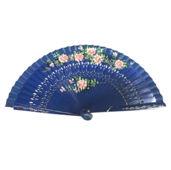 Karnevalový doplněk Vějíř - oboustranný, tmavě modrý