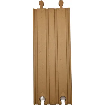 Vláček a vláčkodráha Dvojitá rovná kolej 22 cm pro dřevěnou vláčkodráhu