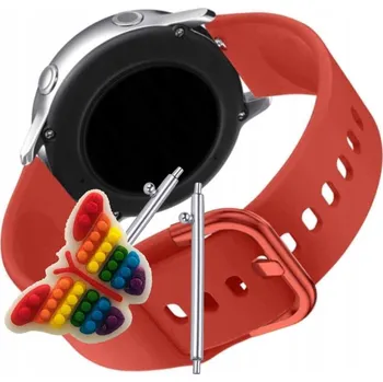 Řemínek na hodinky Řemínek Řemínek pro am pm PS222, Silikonový Červený Smyčka, nastavitelný