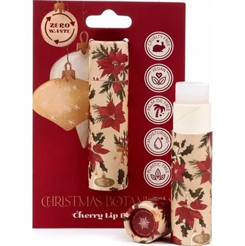 Péče o rty Vánoční balzám na rty v tyčince - Višeň - Christmas Botanicals