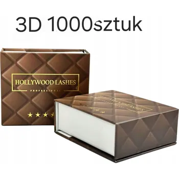 Umělé řasy HOTOVÉ TRSY ŘAS 3D 0,10D 7MM 1000ks HNĚDÉ HOLLYWOOD LASHES