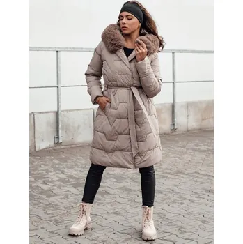 Dámská bunda Dstreet ELENESS TY0000 Barva: Béžová, Velikost: XL