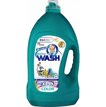 Prací gel DOCTOR WASH Gel na praní 3v1 BARVA 168 praní, 4,2 kg